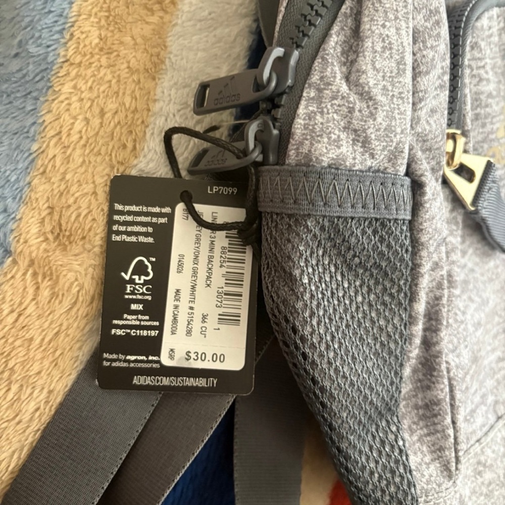 Adidas Gray Mini Backpack - image 2